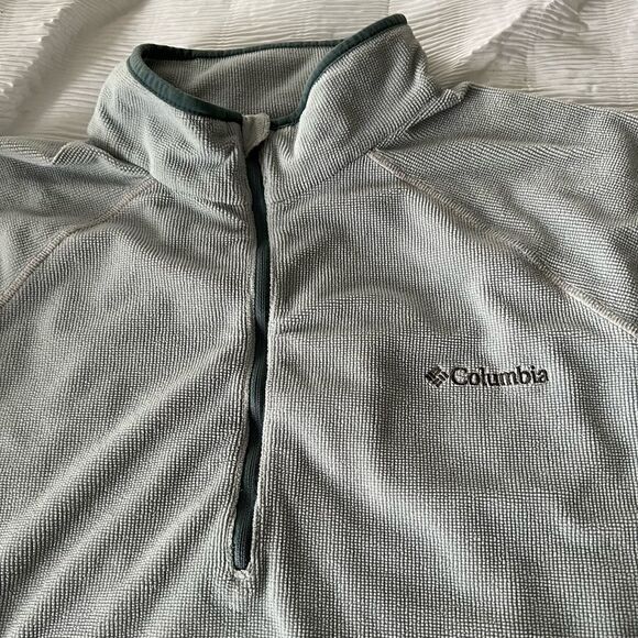 Columbia Men’s 1/4 zip Light Muted Green Omni-Wick Shirt size L - Picture 6 of 6